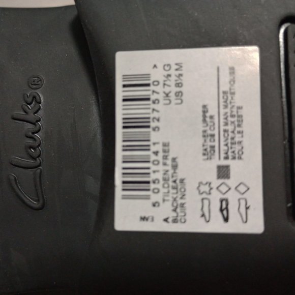 Clarks Tilden Free Men\'s Leather Loafers Black Size 8.5 M NWT main image 7